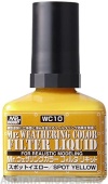 WC10  40 MR.WEATHERING COLOR WC10 FILTER LIQUID SPOT YELLOW MR.HOBBY